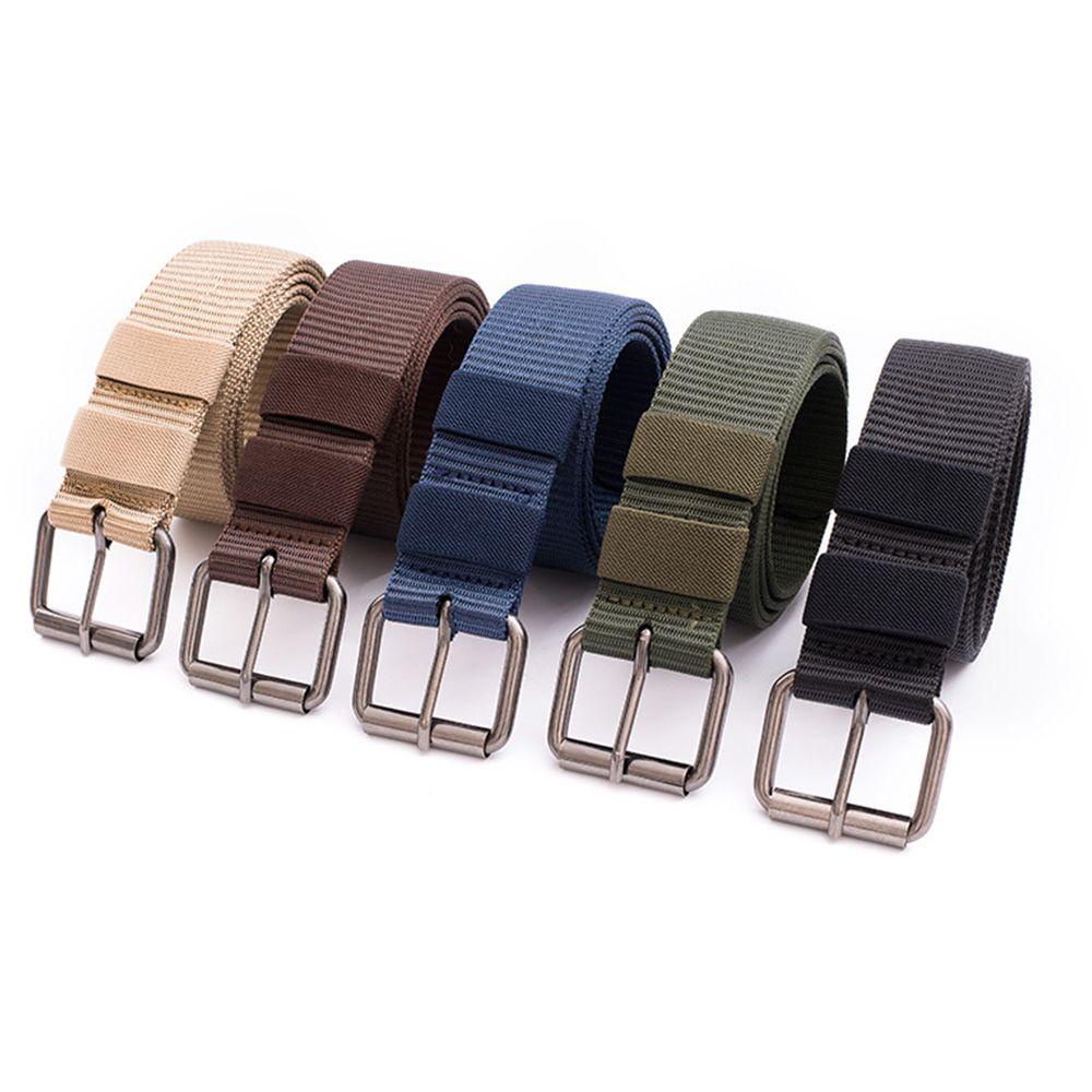 SOMEDAYZL Thắt Lưng Nylon Màu Trơn Khóa Cài Đơn Giản Thời Trang Cho Nam
