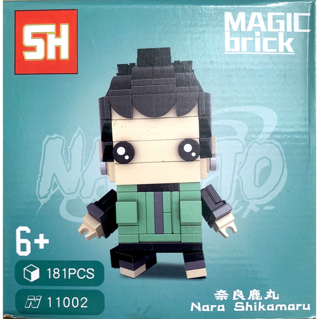 Mô Hình Lắp Ráp Naruto Nara Shikamaru - Minifigure Đầu Vuông