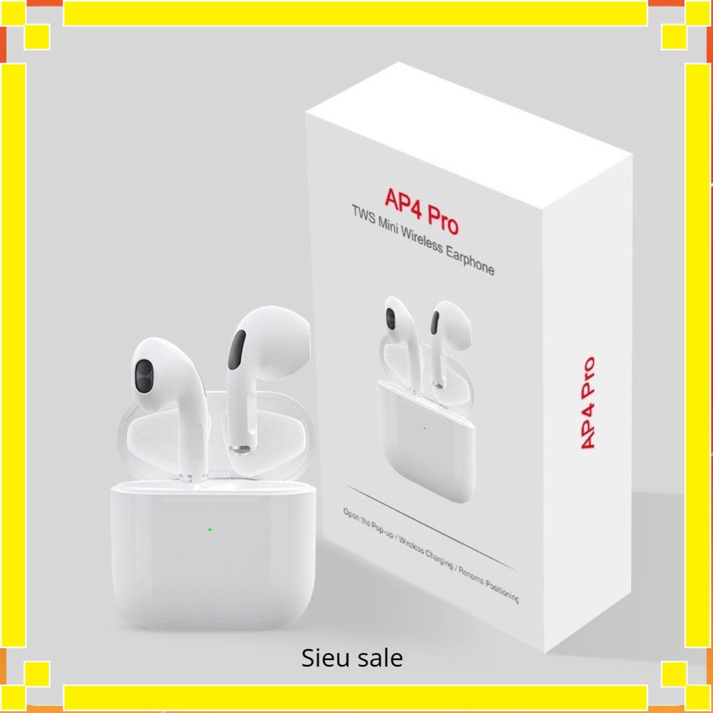 Tai nghe Blutooth Airpod Pro 4 Phiên Bản Nâng Cấp Không Dây Nhét Tai Dành Cho Tất Cả Điện Thoại  5.0 TWS tien_shop15 | BigBuy360 - bigbuy360.vn