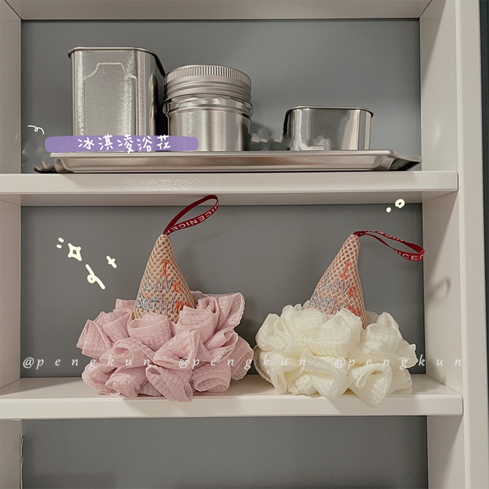 Bóng tắm thiết kế hình que kem đáng yêu