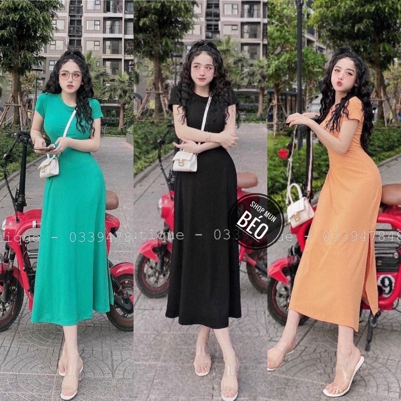 Váy dài xẻ tà