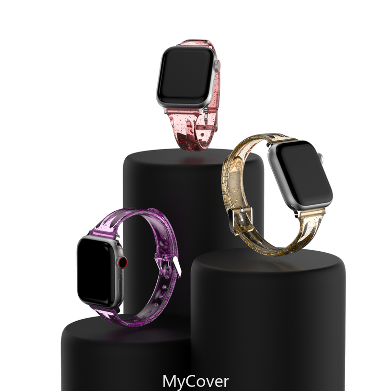 Dây Đeo Silicone Trong Suốt Cho Đồng Hồ Thông Minh Apple Watch Series 6 Se 5 4 3 2 1 Iwatch Band 40mm 44mm 38mm 42mm