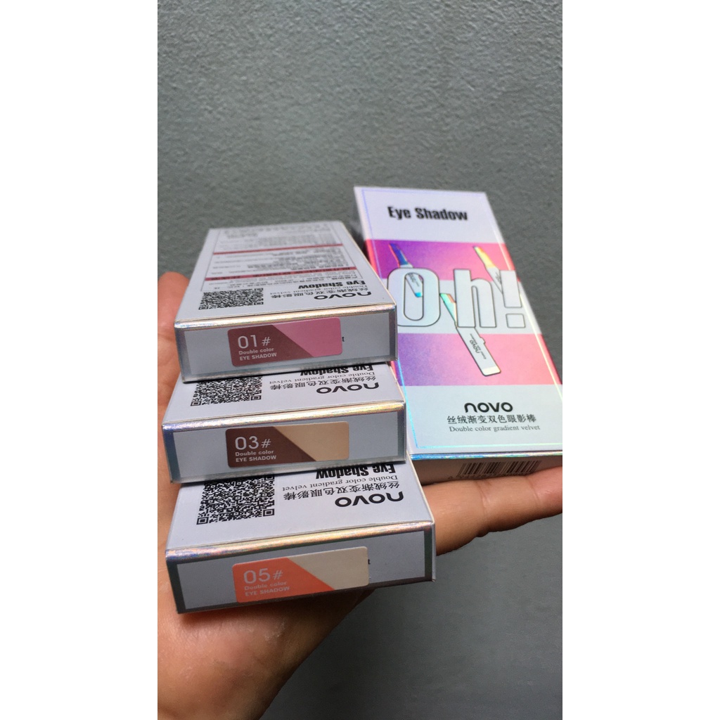 Sáp mắt NOVO dạng thỏi 2 màu có ánh nhũ | BigBuy360 - bigbuy360.vn