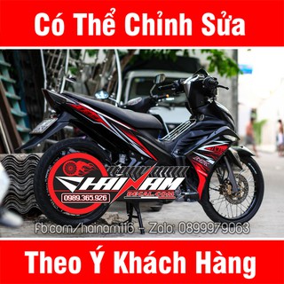 Tem Trùm Exciter 135 Đen Đỏ Mx