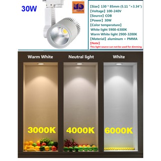 Đèn LED Rọi Ray COB DG 30W vỏ trắng