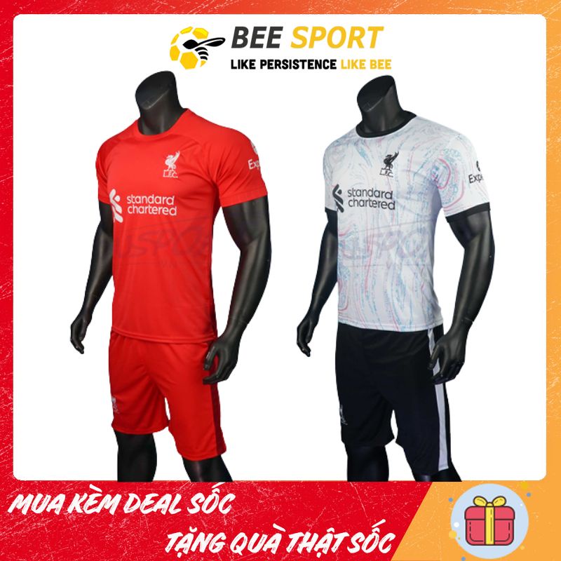 Áo bóng đá Liverpool - Áo đá banh thun lạnh cao cấp, thoáng mát, thấm hút, bền màu
