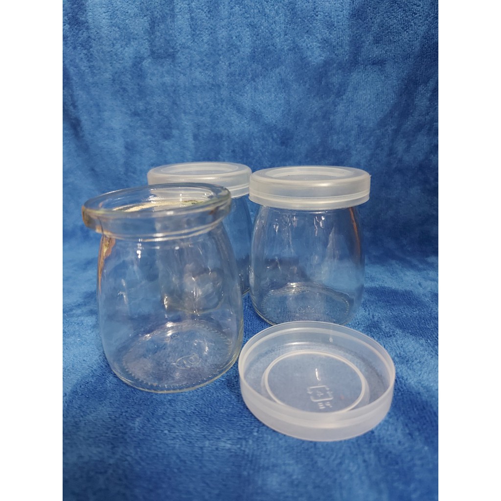 Combo 2 hũ thủy tinh 100ml làm sữa chua, lọ thủy tinh có nắp đậy xuất khẩu loại 1 | BigBuy360 - bigbuy360.vn