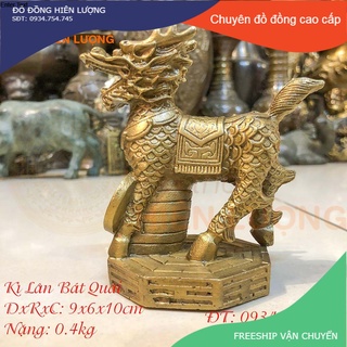 Kì lân bát quái phong thủy bằng đồng