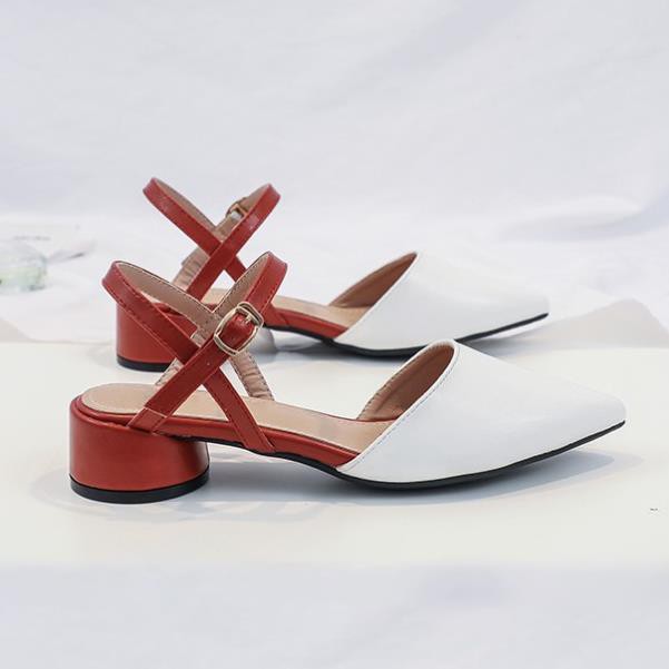 |  Sales T8 | HOT SALE Giày cao gót tròn 3cm R029 phối màu thiết kế Đẹp Xịn . 2020 new