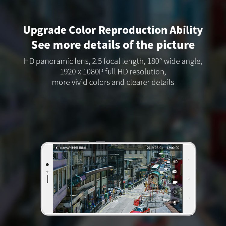 Camera Xiaomi giám sát ngoài trời không dây kết nối Wifi độ nét cao tiện dụng | BigBuy360 - bigbuy360.vn