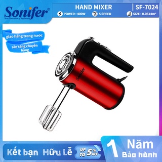 Sonifer sf-7024 máy đánh trứng,tạo bọt cà phê, đánh bột làm bánh, cầm tay 5 tốc độ cực mạnh, êm ái
