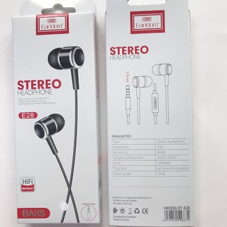 Tai nghe có dây earldom e28 chính hãng - - model: et-e28