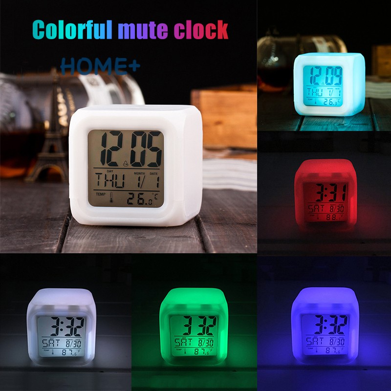 VN Đồng Hồ Báo Thức Điện Tử Có Đèn Led Cho Bé