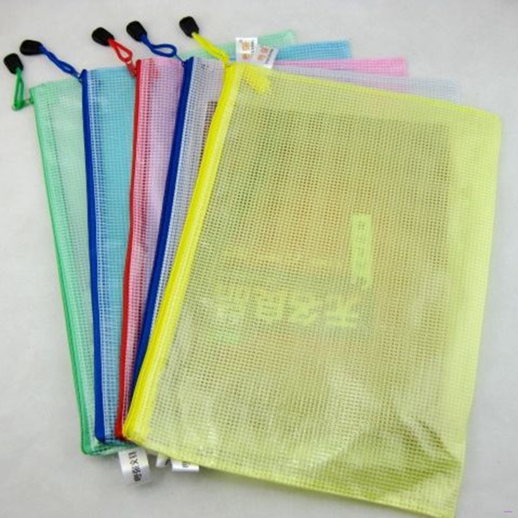 Túi Khóa Kéo Trong Suốt Đựng Văn Phòng Phẩm A3 / A4 / A5 / A6 / B4 / B5 / B6