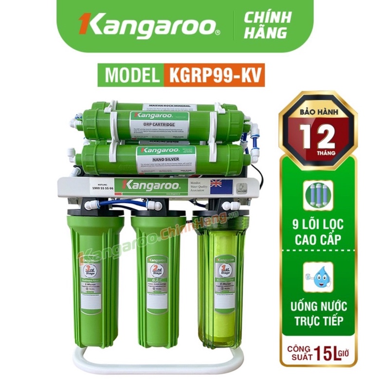Máy lọc nước kangaroo KGRP99-KV , máy 9 cấp kangaroo
