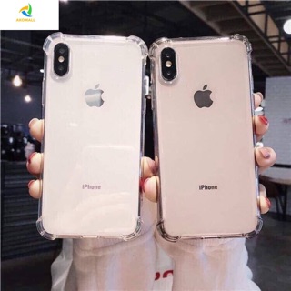 Freeship 50k_ ốp silicon trong suốt chống sốc cho iphone