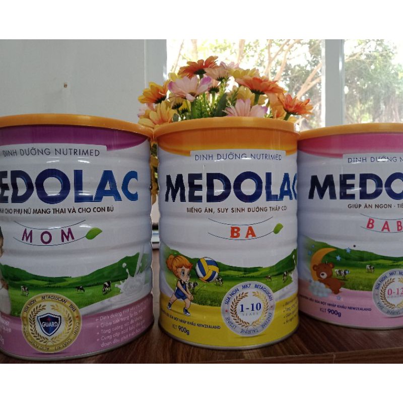Sữa Medolac phát triển khoẻ mạnh, tăng cường miễn dịch, giảm nguy cơ ốm vặt,ă ngon tiêu hoá tôt .