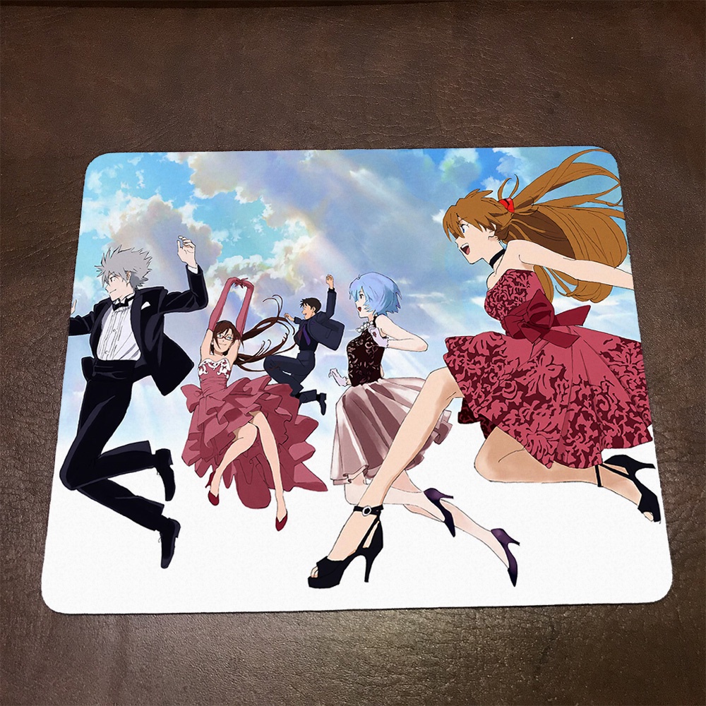 Lót chuột máy tính Anime Evangelion 2 0 You Can 1 Mousepad cao su êm ái. Nhận in theo yêu cầu