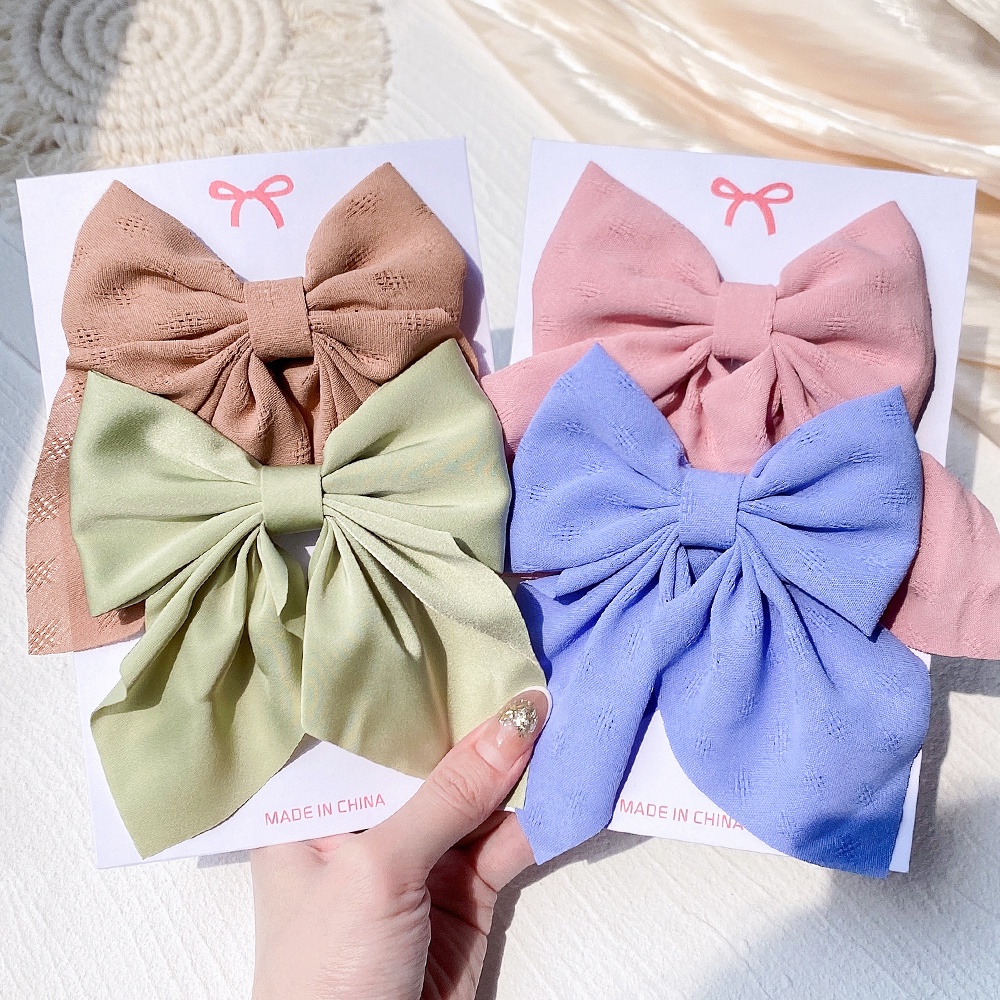 2 Kẹp tóc KIDSBOWS đính nơ màu sắc ngọt ngào phong cách Hàn Quốc dành cho nữ