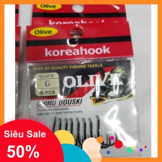 Lưỡi câu cá CHINU OLIVE KOREA