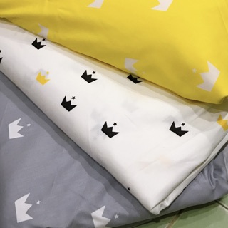 Vải thô mặt lụa tông màu ghi dày dặn 100% cotton may ga gối