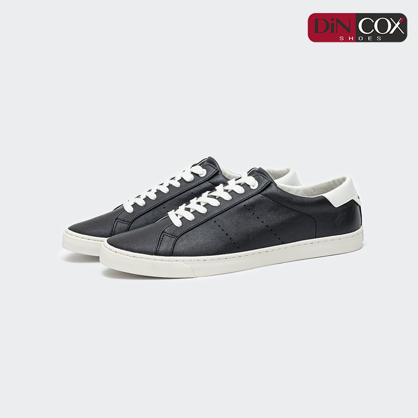 Giày Sneaker Da Nam Dincox C15 Black/White Sang Trọng Tinh Tế