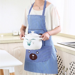 Tạp dề vải chống nước thấm hình thú gấu quán cafe dễ thương nấu ăn làm bếp độ ngắn hợp lý phụ kiện nhà  2455 SHOP GIÁ SI