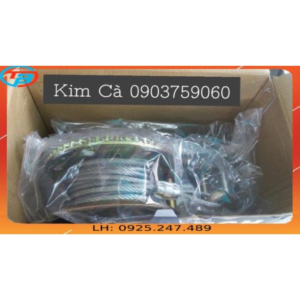 Tời Quay Tay cáp dài 20 mét cáp thép Thái Bình Vina