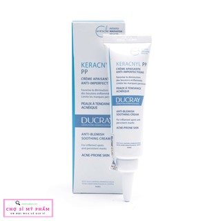 Kem dưỡng giảm sưng mụn, cân bằng dầu Ducray Keracnyl PP Anti-Blemish Soothing Cream 30ml