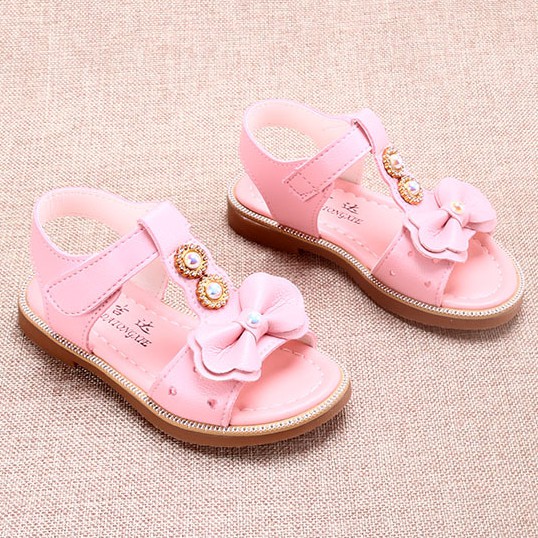 sandal bé gái size 26-36 da mềm nổi bật