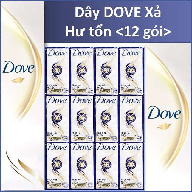 Kem xả Dove phục hồi hư tổn 6.1ml x 12 gói