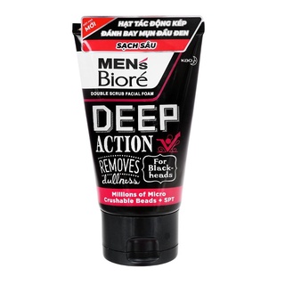 Sữa rửa mặt Biore Deep Action Removes Dullness Sạch Sâu 100gr