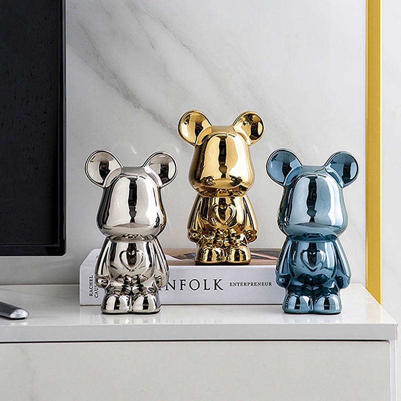 Gấu trang trí mini gấu bạo lực cute Cao 18cm