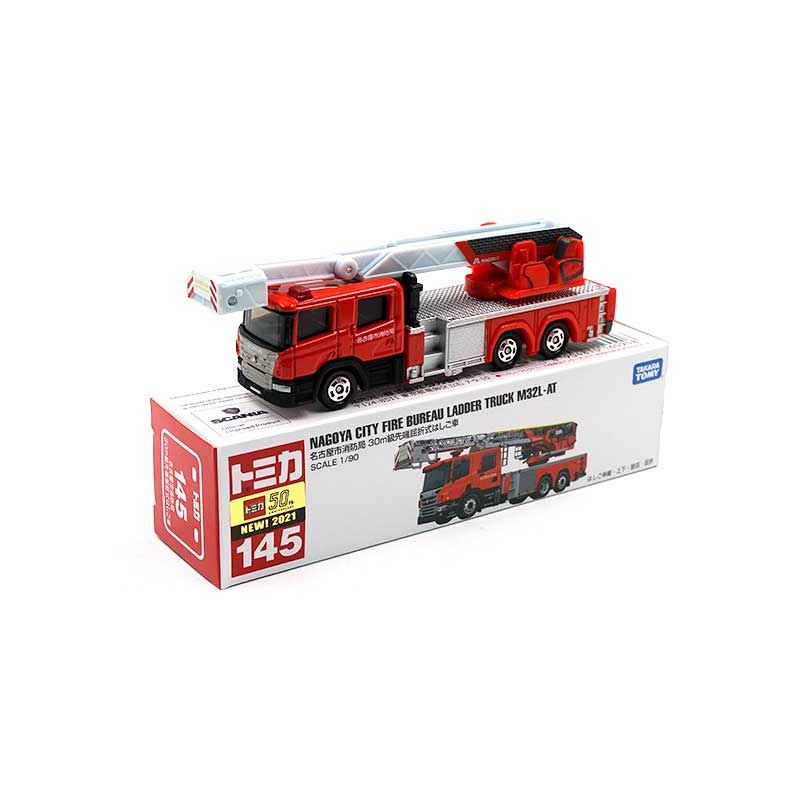 Xe mô hình Long Tomica No.145 Nagoya City Fire Truck 160908 tem 2021 Fullbox Chính Hãng Takara Tomy - Victoys