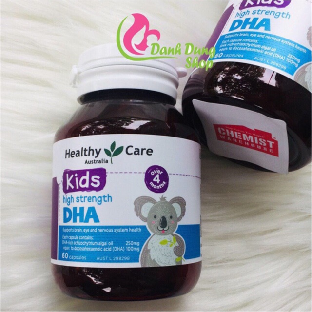 Viên uống Healthy Care kids High Strength DHA ( mẫu mới) - P01