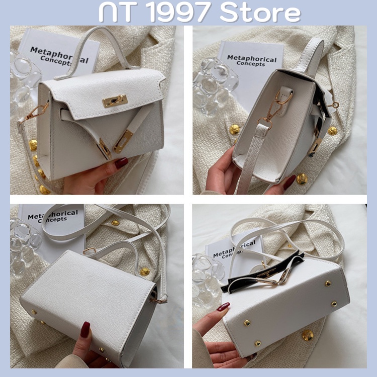 Túi sách nữ đeo chéo kẹp nách thời trang mini dây xích NT026