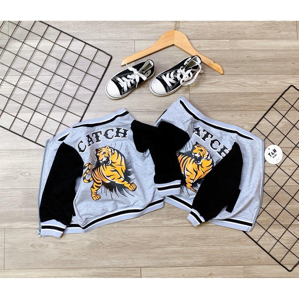 ✔️7-18kg✔️ Bộ thể thao kéo khóa bé trai sành điệu, chất da cá chéo