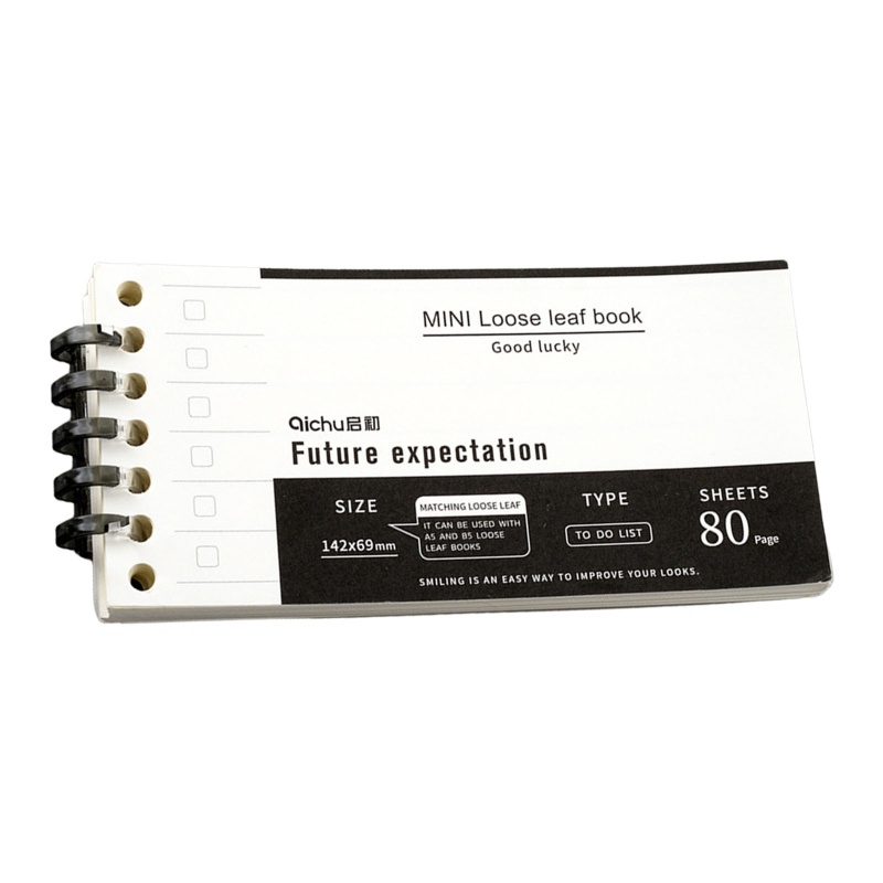 Set 80 Tờ Giấy Note 7 Lỗ Dành Cho Sổ Tay A5 B5