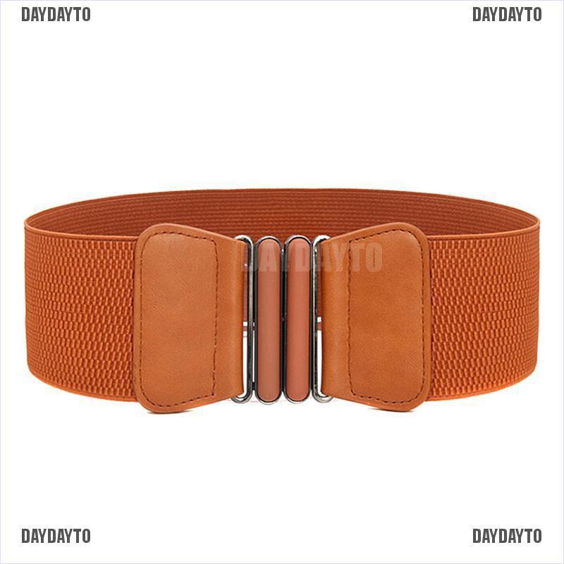 Thắt Lưng Co Giãn Bản Rộng Phối Khóa Thời Trang Cho Nữ