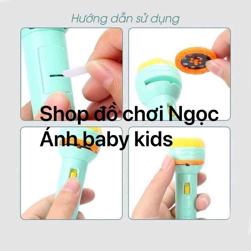 đồ chơi đèn pin chiếu 56 hình với 7 chủ đề ngộ nghĩnh cho bé size to