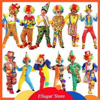 Trang Phục Halloween Trẻ Em Bé Trai Bé Gái Vui Xiếc Chú Hề Trang Phục Nghịch Ngợm Harlequin Đồng Phục Hóa Trang Quần Áo