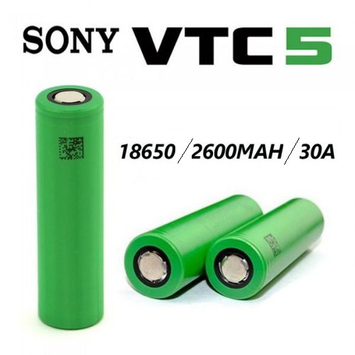 Pin Sony 3.7v 18650 VTC5 2600mAh Dòng Xả 30A - Giá 1 viên