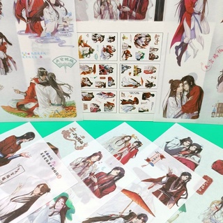 Sticker hình dán Thiên quan tứ phúc Ma đạo tổ sư Thương tiến tửu 6 tờ sticker washi tape cổ phong cổ trang truyện tranh