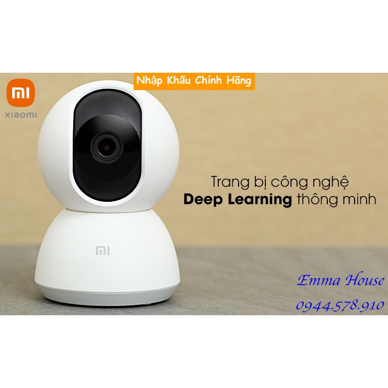 [Mã Hoàn Xu 50k] Bản Quốc Tế - Camera Xiaomi Mijia PTZ 1080p xoay 360° 2020 - Hàng Chính Hãng, BH 03 Tháng - Full box