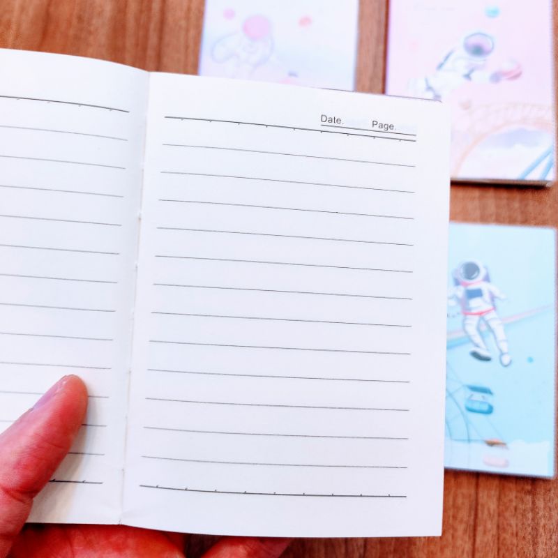 Sổ Tay A6 Planner | Bìa Nhựa Dẻo Trong Suốt | Dòng Kẻ Ngang