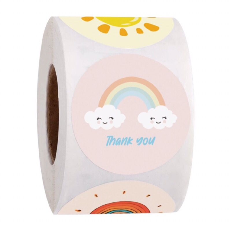 Cuộn 500 stick dán mặt trời siêu kute