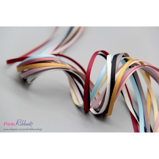 (GIÁ 2 MÉT) Ruy băng lụa mờ Hàn Quốc cao cấp size nhỏ 3mm - Phụ kiện thời trang may mặc, dây gói hoa, gói quà