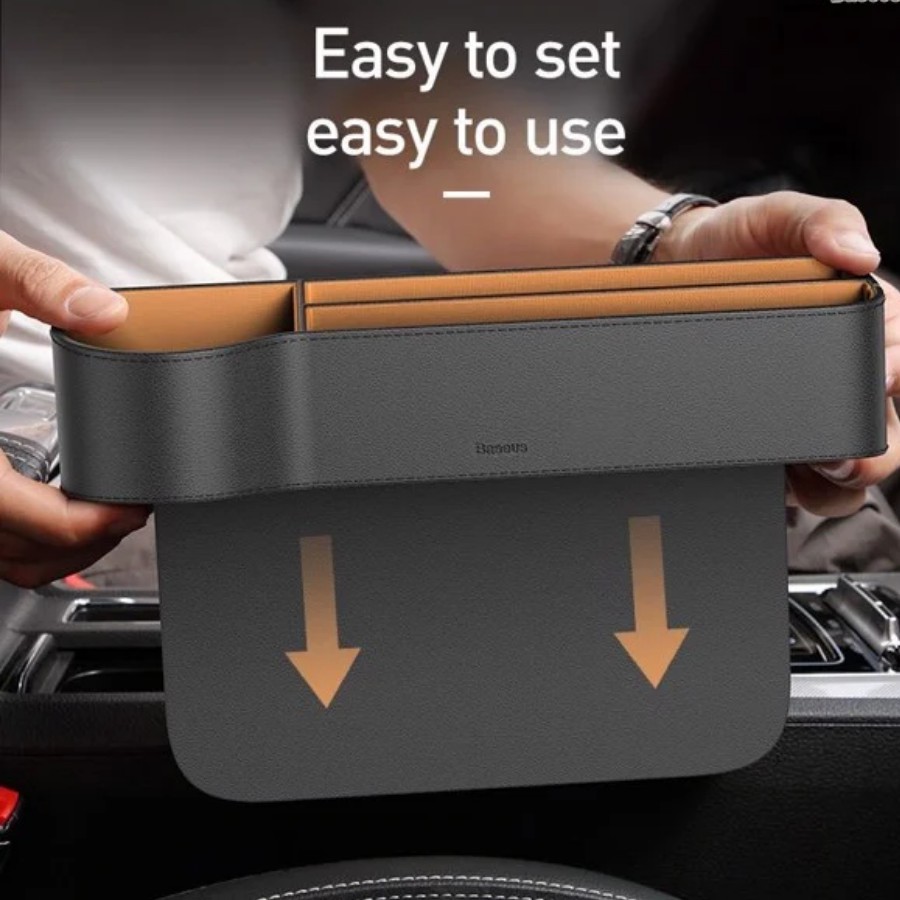 [Chính Hãng - Sẵn] Ngăn chứa đồ tiện dụng dùng trên xe hơi Baseus Elegant Car Storage Box - LV619 New100%