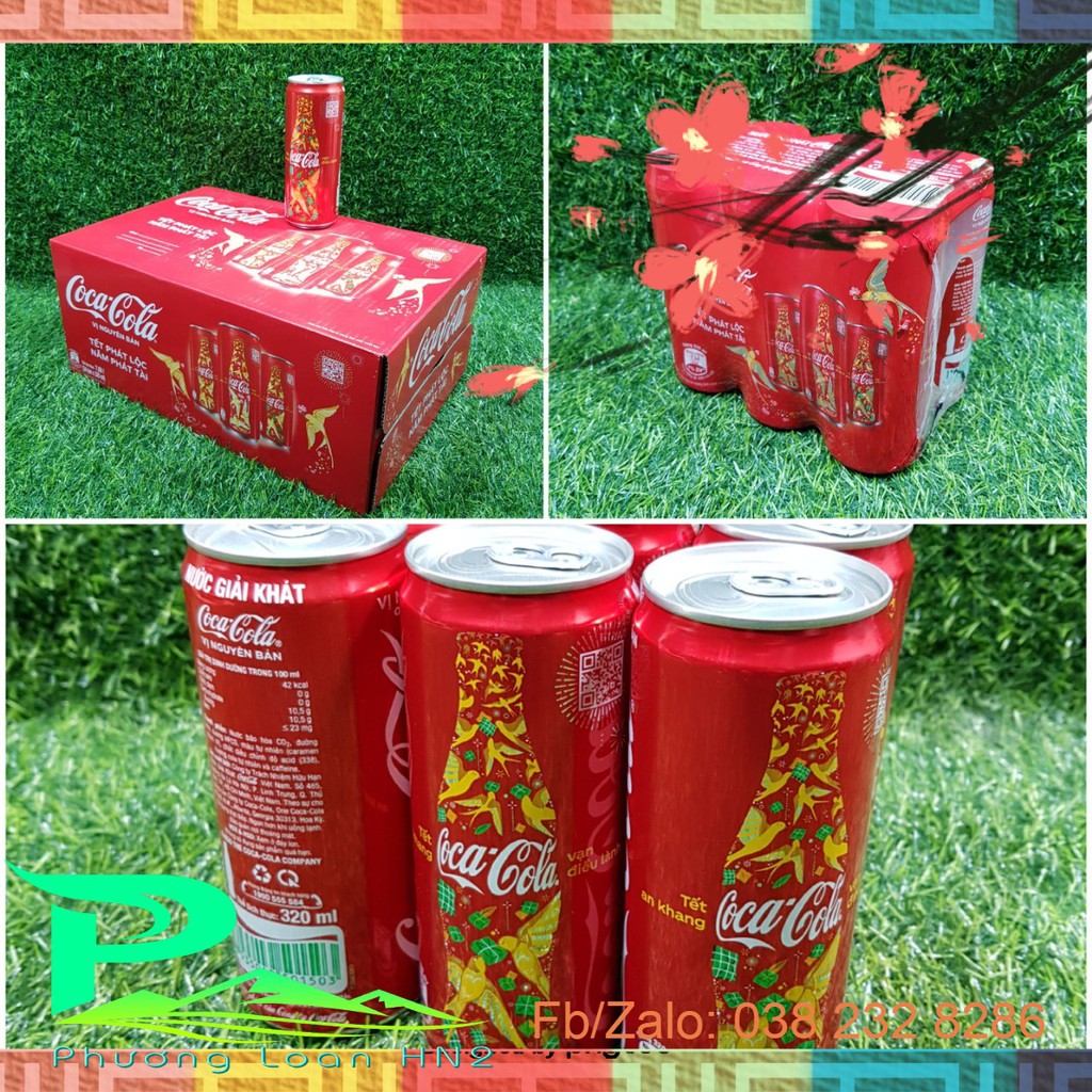 Cocacola lon - thùng 24 lon x 320ml