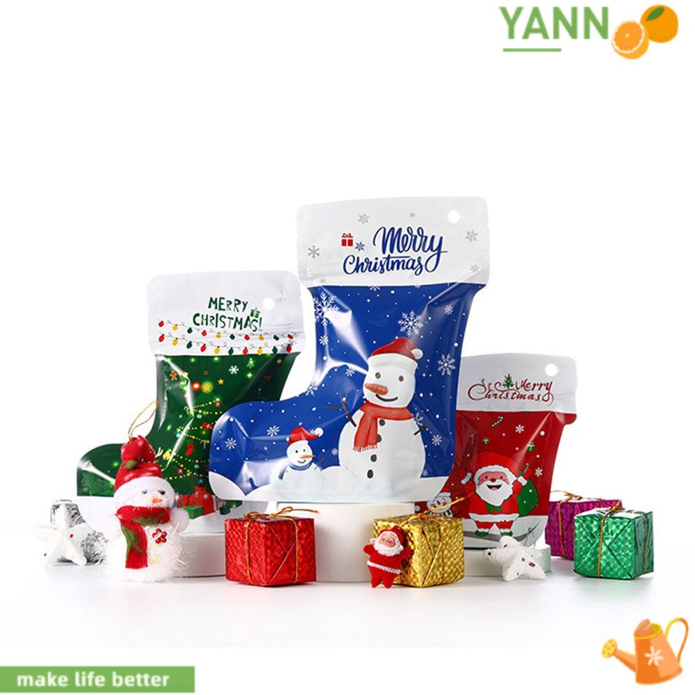10 Túi Đựng Quà Giáng Sinh Hình Chiếc Tất / Ông Già Noel